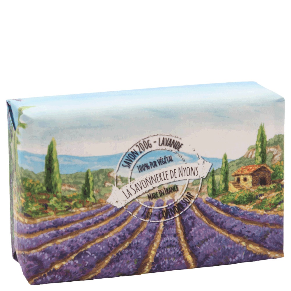 La savonnerie de nyons Savon Emballage Papier 200g Lavande Savon