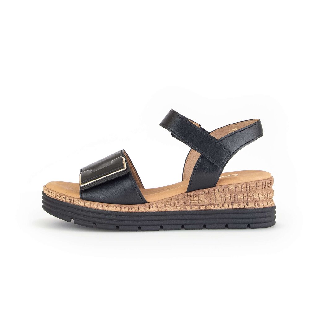 Gabor comfort Keilsandalette schwarz
