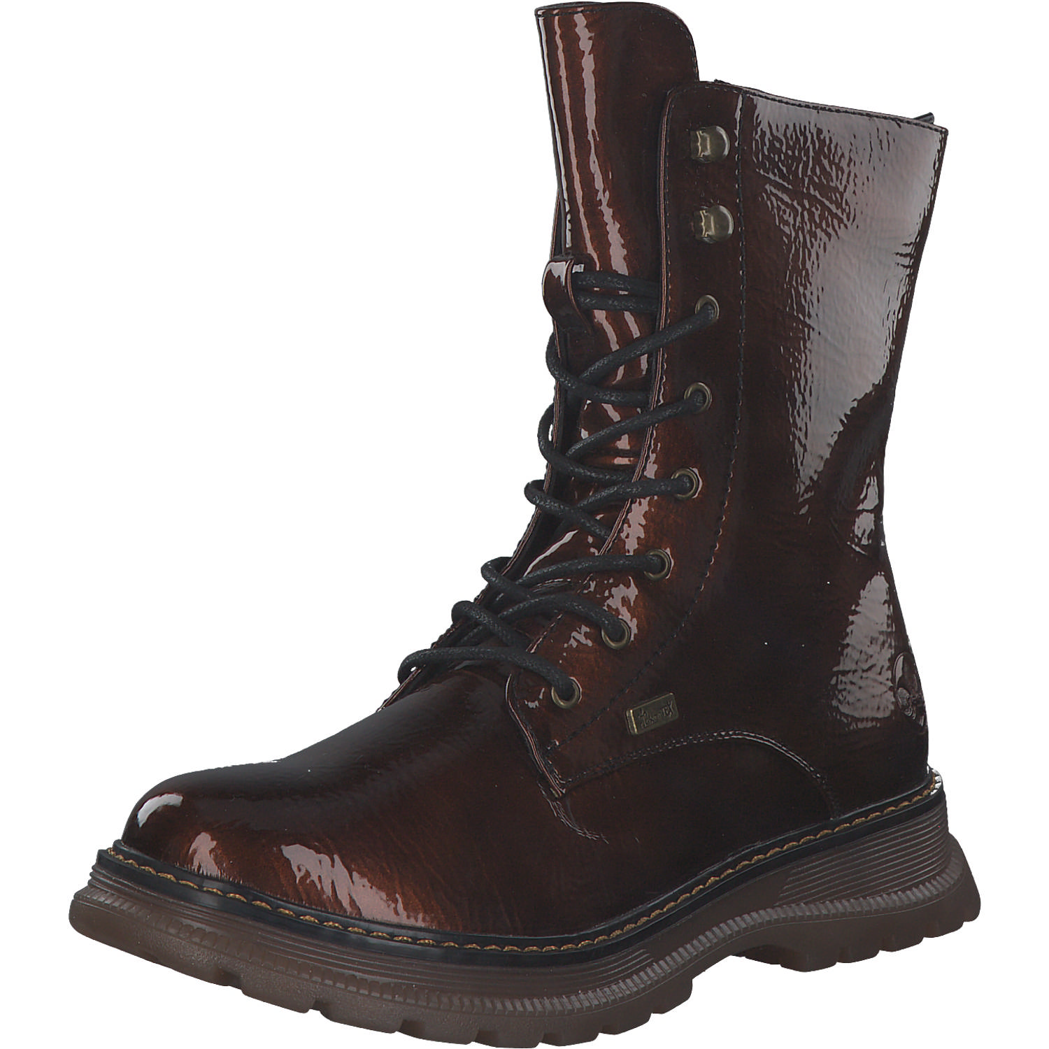 Rieker 92840, Schnürstiefeletten, Damen, Rot