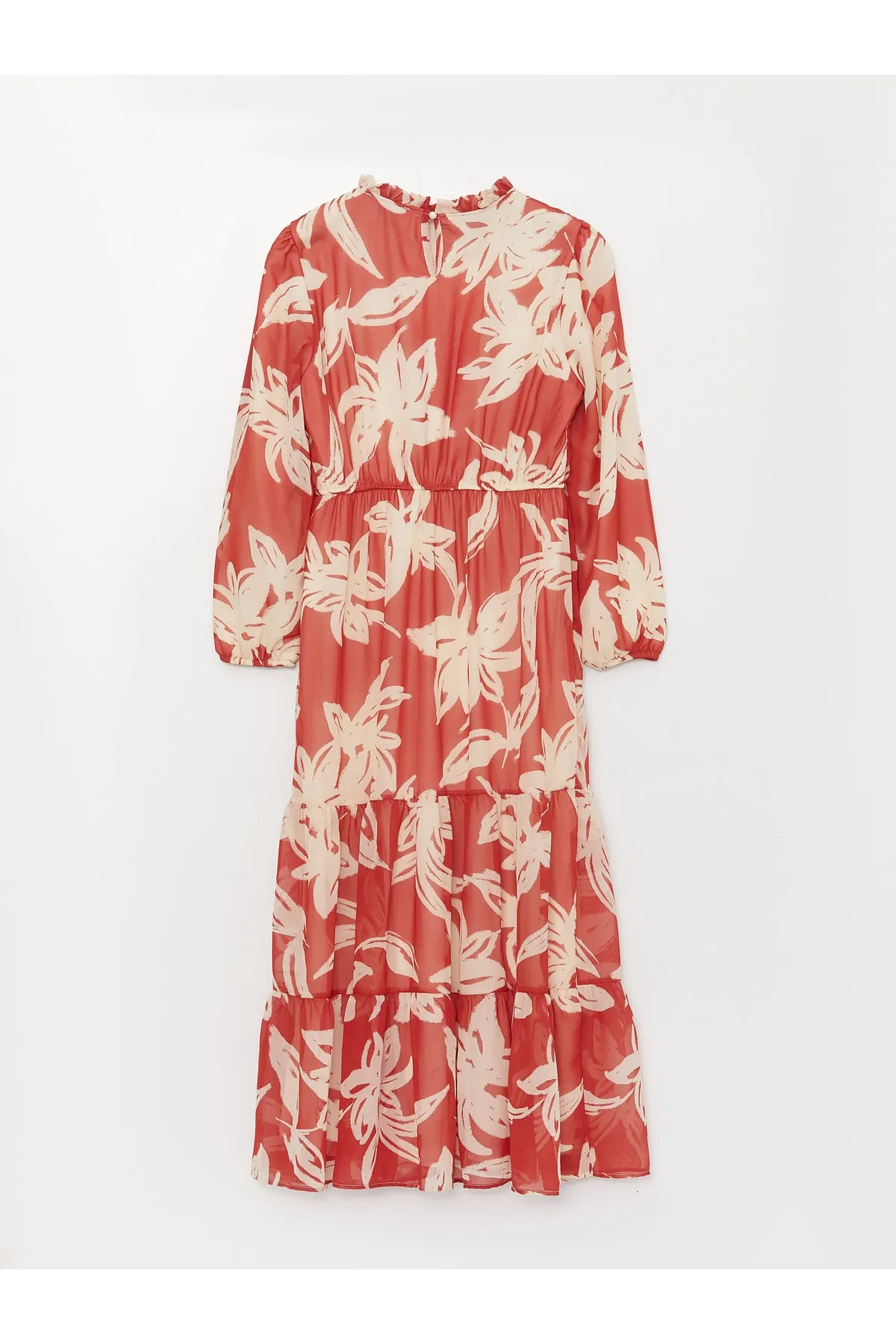 LC Waikiki  Lcwaikı Classic - Langärmliges Damenkleid mit Stehkragen und Blumen