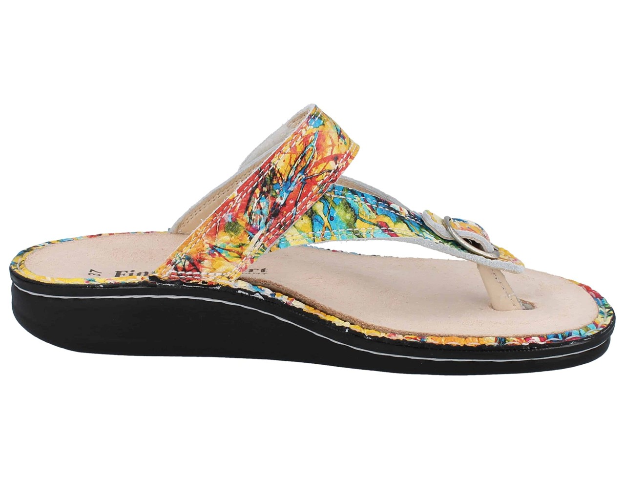 FINN COMFORT Komfort Sandalen gelb Zehensteg