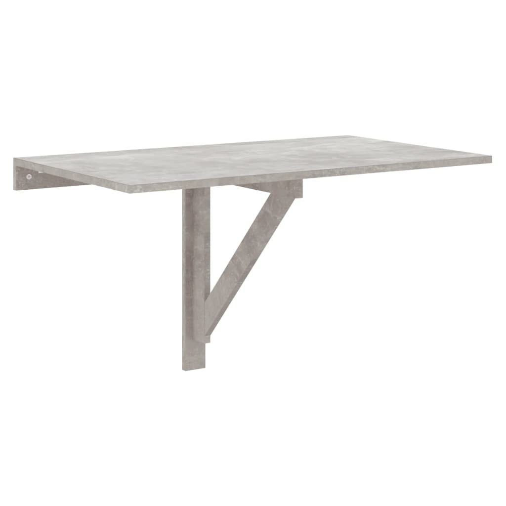 vidaXL Klapptisch Wand-Klapptisch Betongrau 100x60x56 cm Holzwerkstoff (1-St)