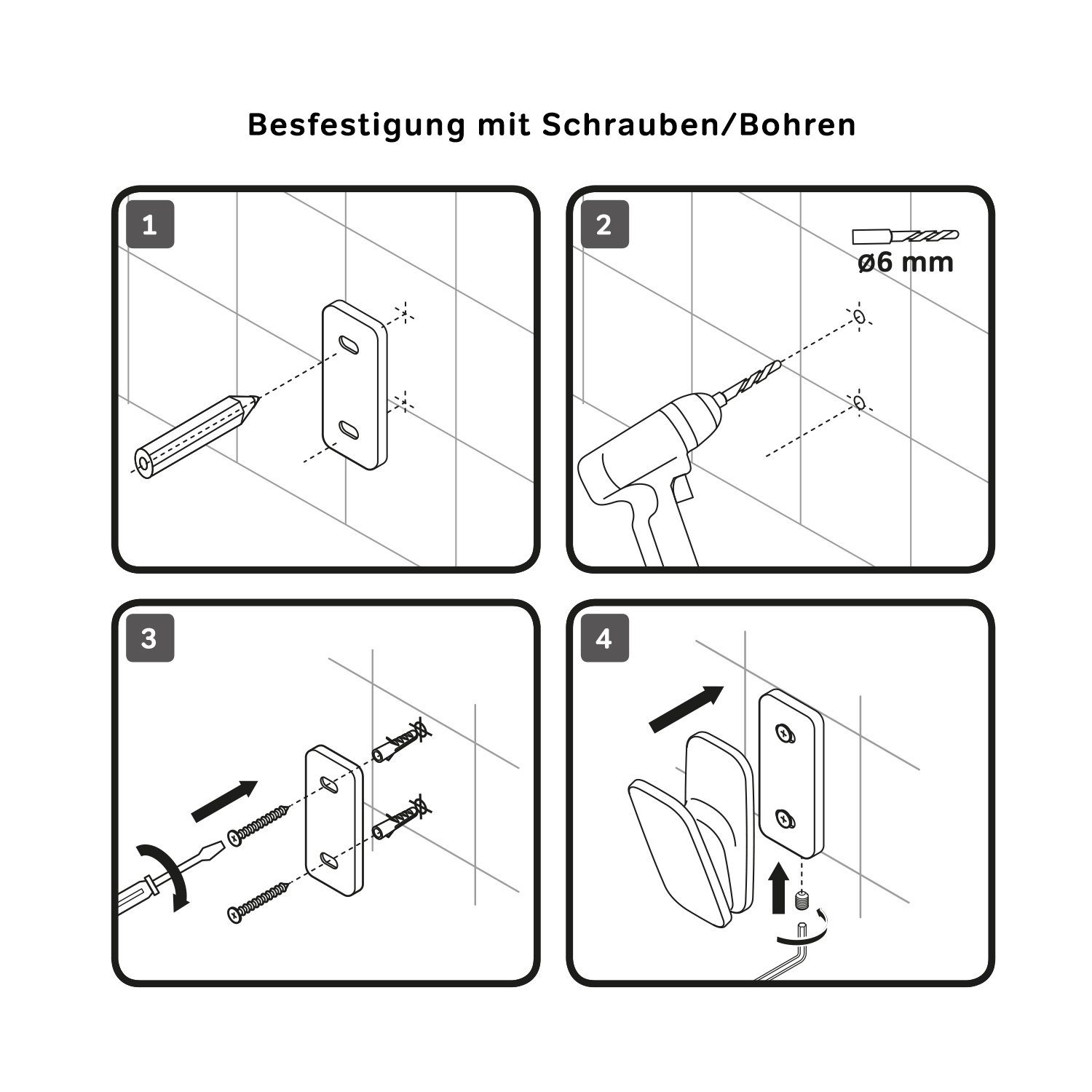 AM.PM Wandhaken Inspire 2.0 Zuverlässige und sichere Befestigung, Badezimmer, Küchen., Duschen, (1), Metall Struktur für Qualität, Langlebigkeit