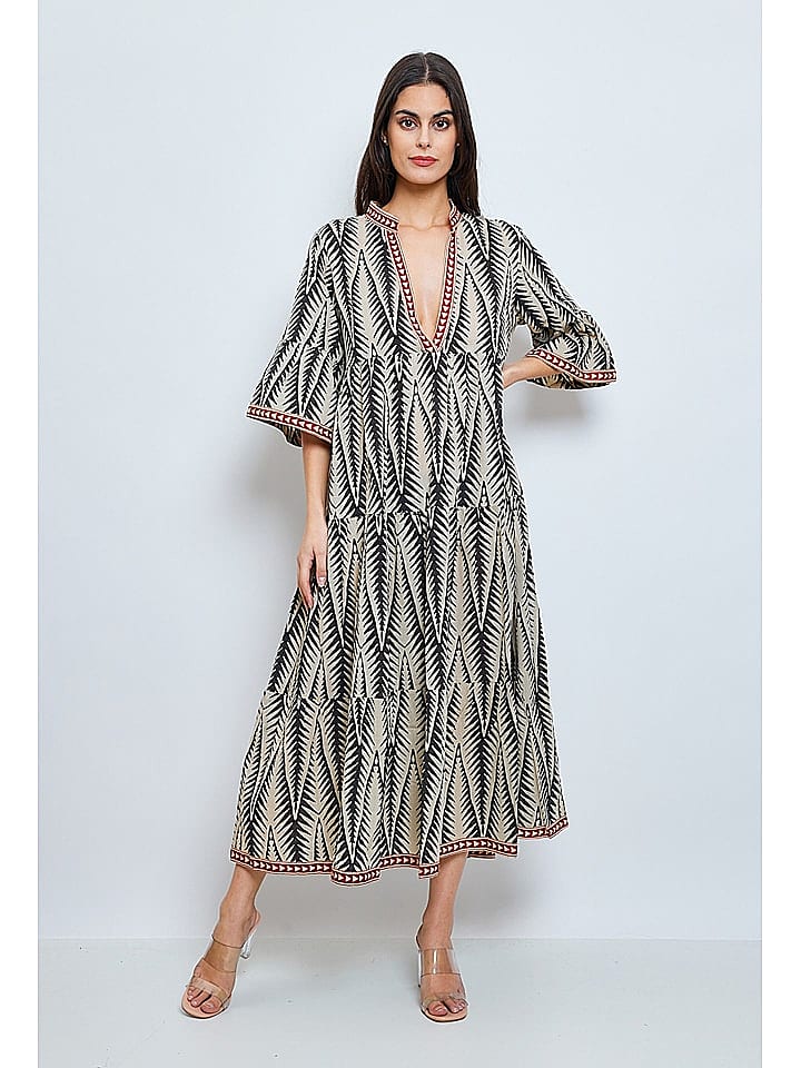 YYDS Kleid in Schwarz/ Beige günstig kaufen 40/42