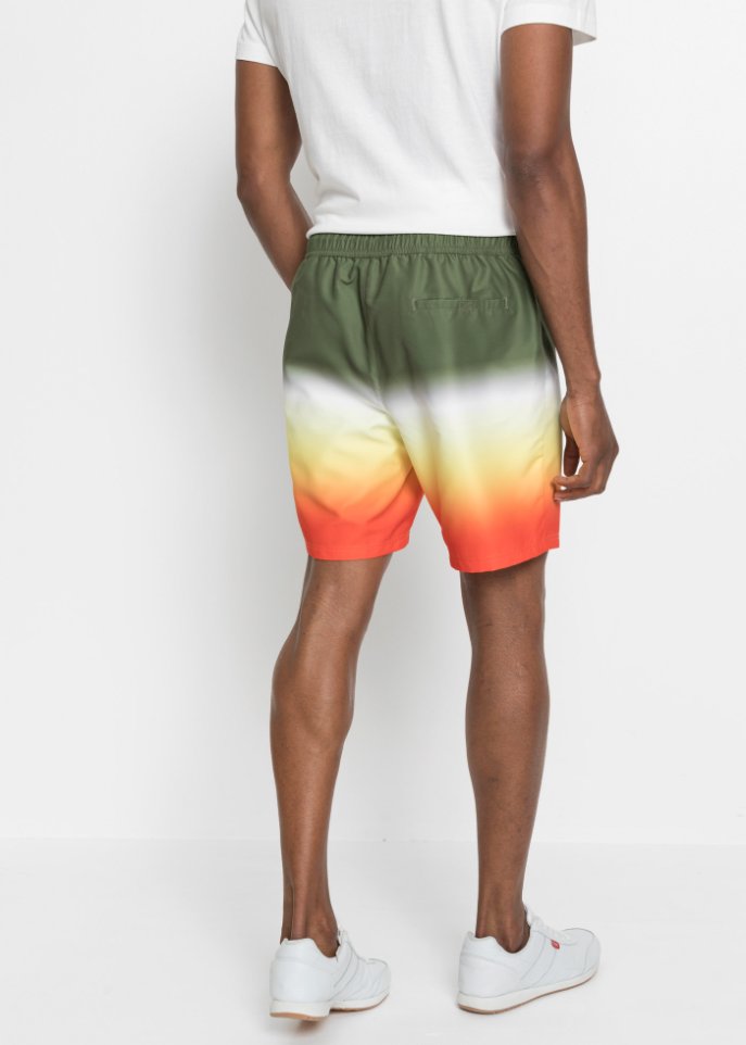 Strandshorts mit Farbverlauf aus recycelten Polyester