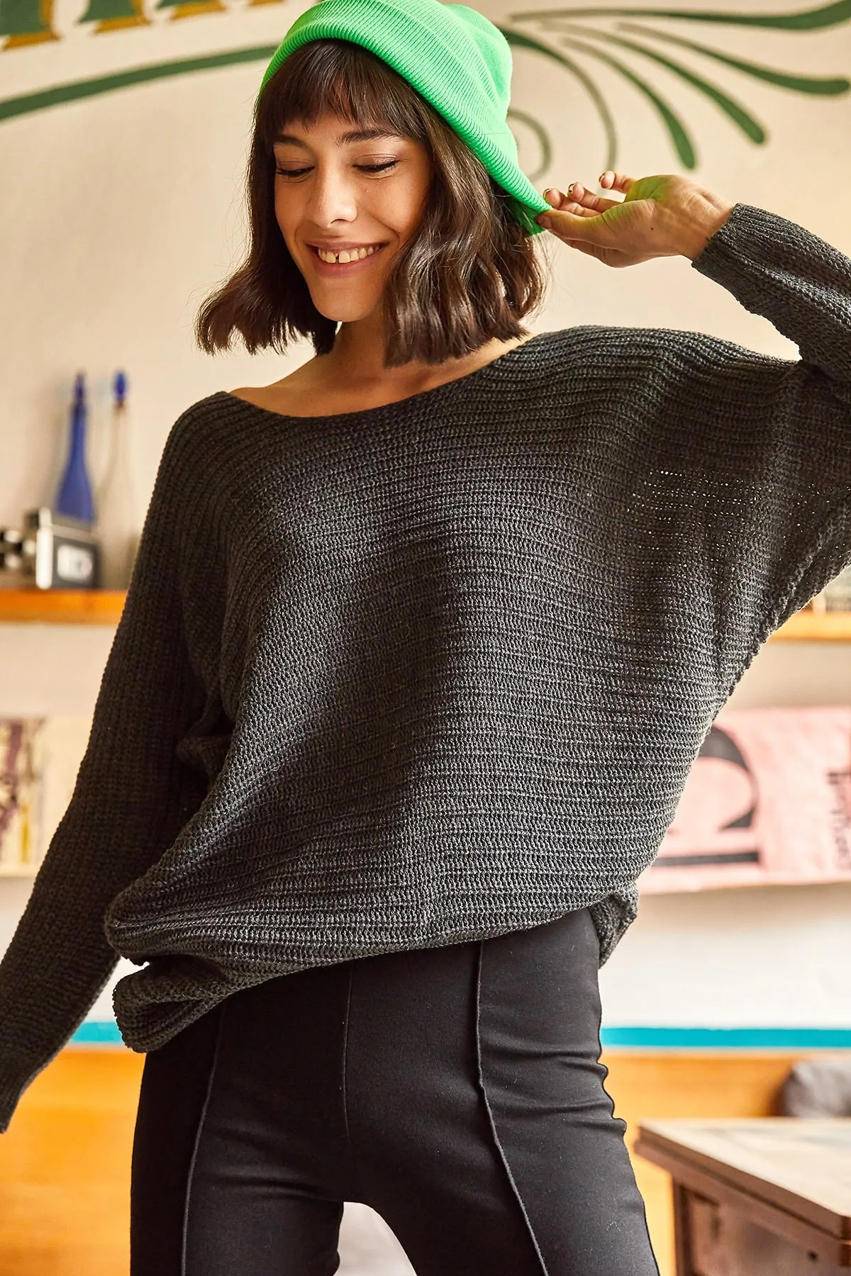 Olalook  Pullover - Grau - Regular Fit