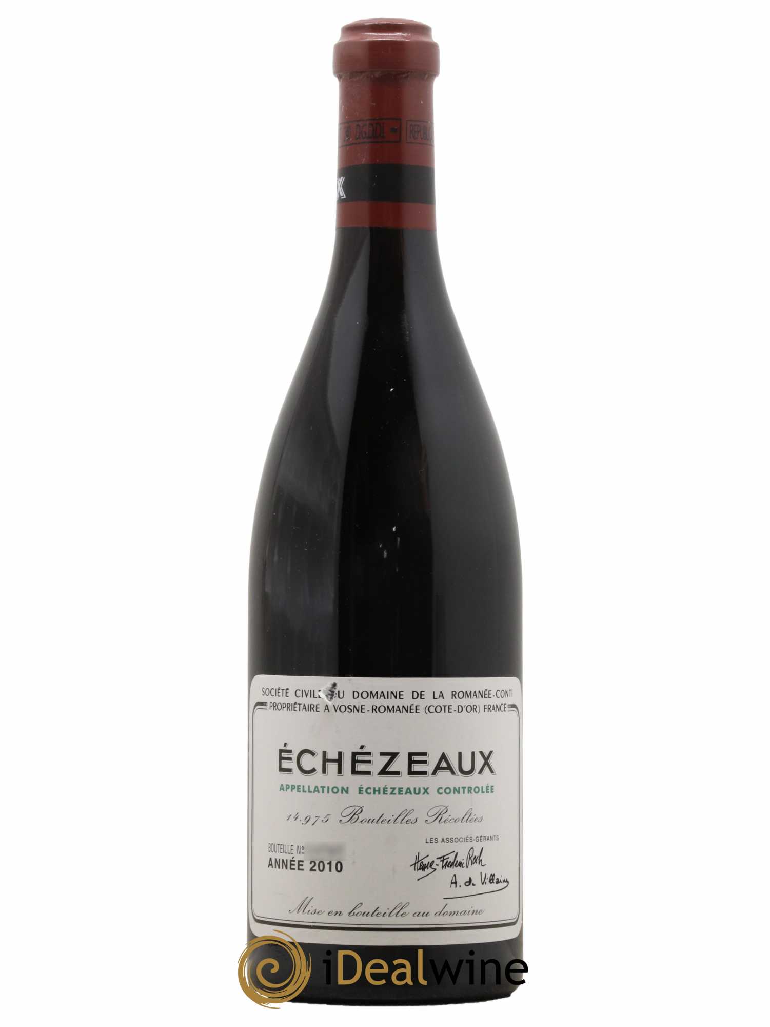 Echezeaux Grand Cru Domaine de la Romanée-Conti  2010 - Lot de 1 Bouteille