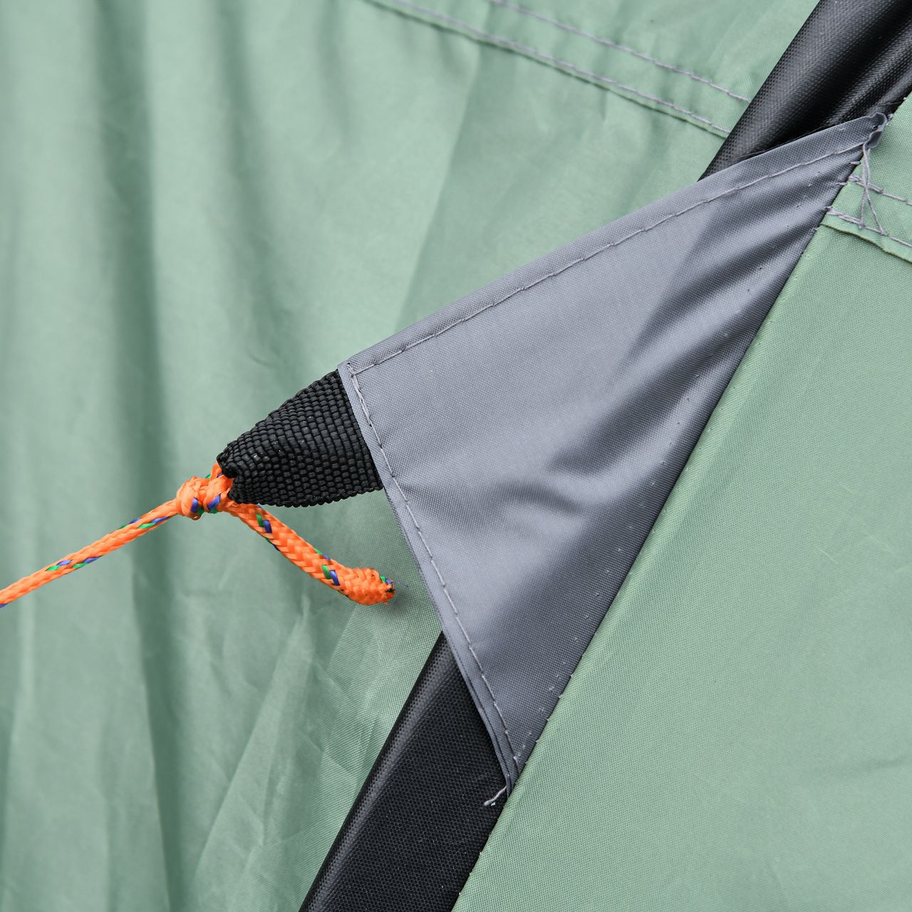 Outsunny Zelt für 4-5 Personen Campingzelt Kuppelzelt Glasfaser Dunkelgrün
