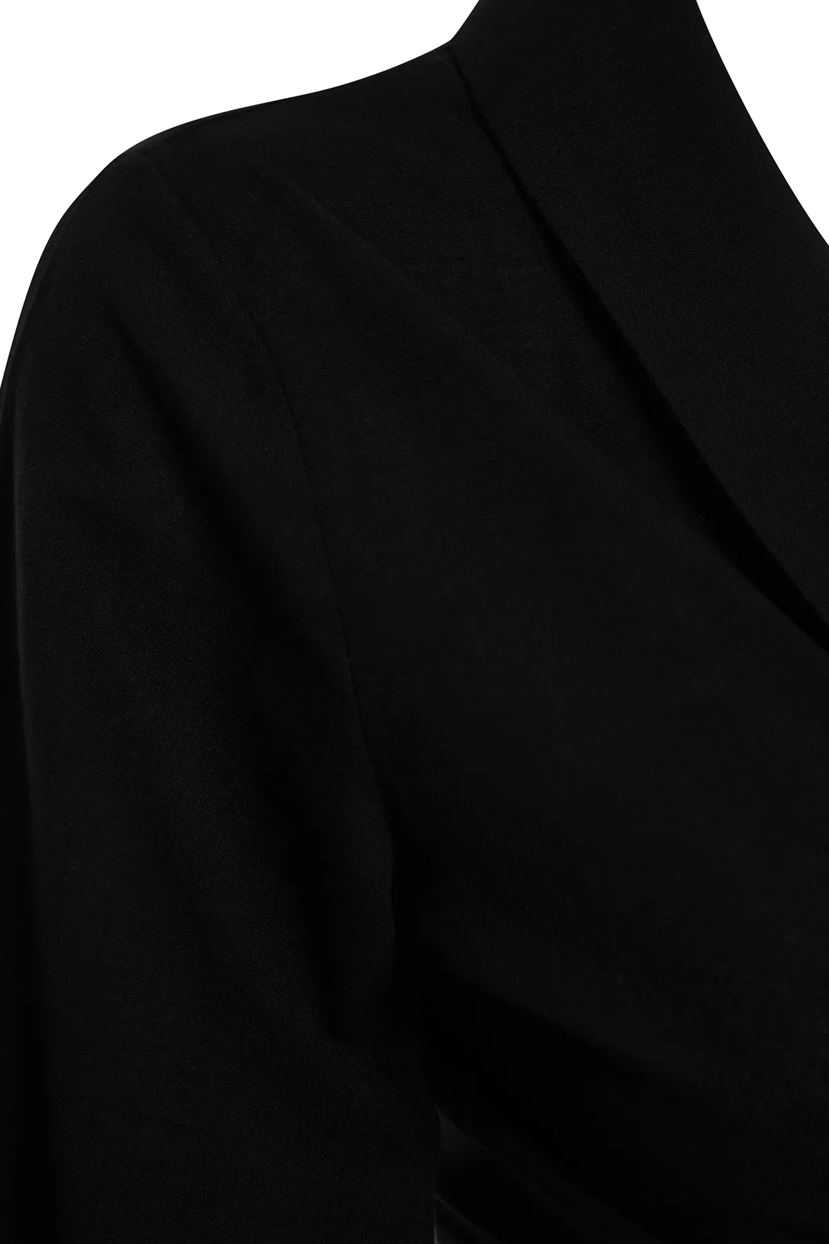 Trendyol Collection  Weiße Crop-Webbluse zum Binden aus 100 % Baumwolle TBESS24BZ00006