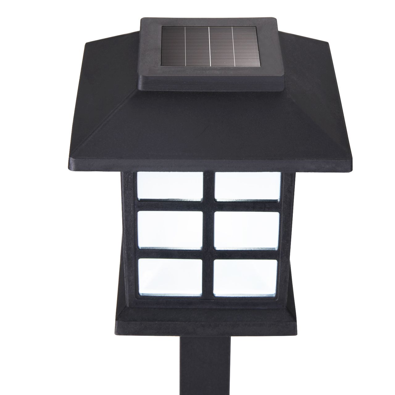 Monzana LED Solarleuchten 6er-Set Schwarz