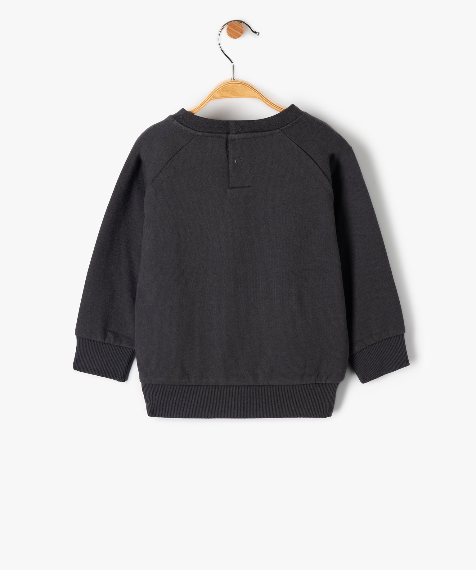 Sweat bébé Garçon mixte en molleton doux avec poche fanta... gris fonce | GEMO