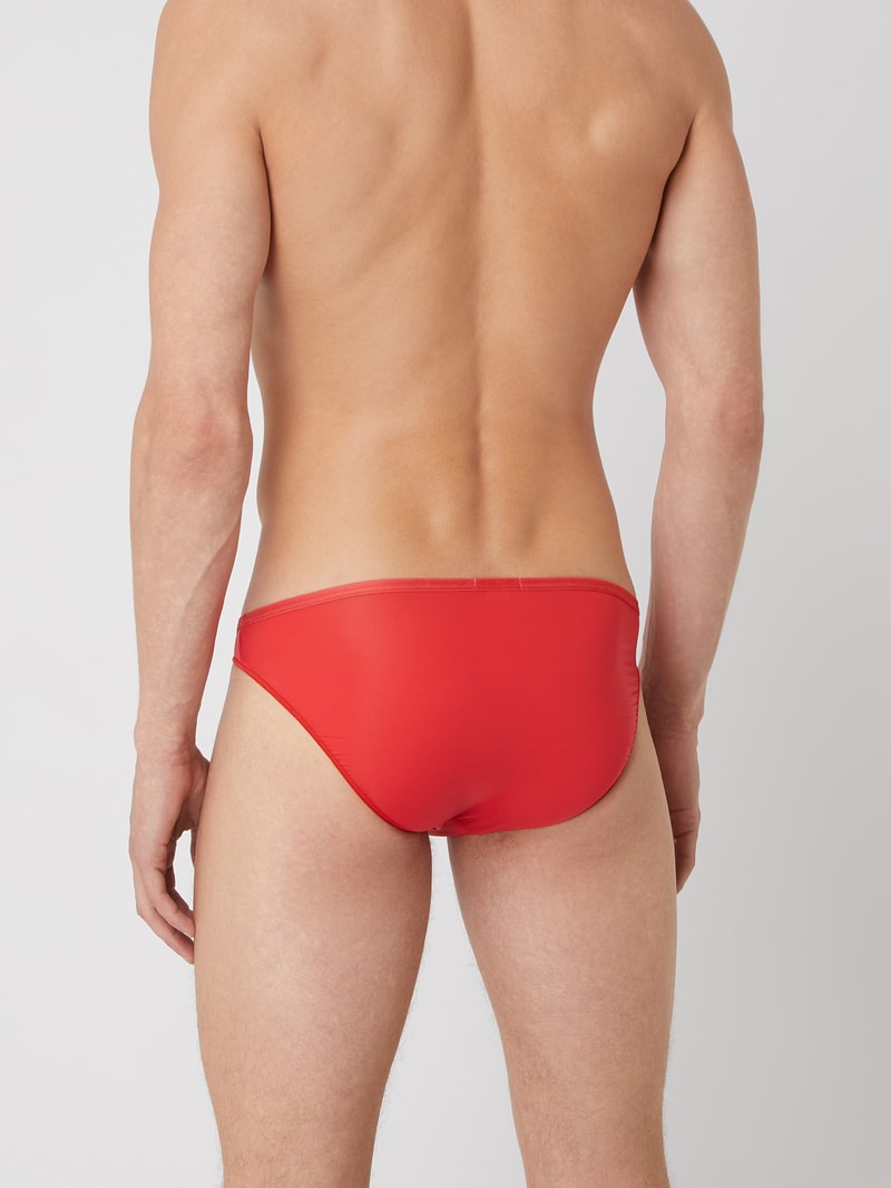 Slip in unifarbenem Design mit elastischem Bund in rot