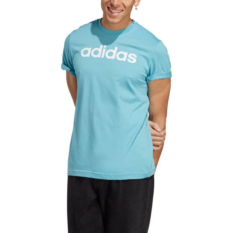 adidas ESSENTIALS LINEAR EMBROIDERED LOGO T-Shirt Herren