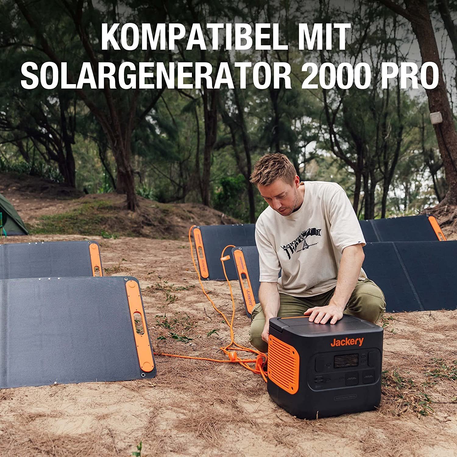 Jackery Stromerzeuger Verbinder Anschluss von Powerstation mit Panel, (1-tlg)