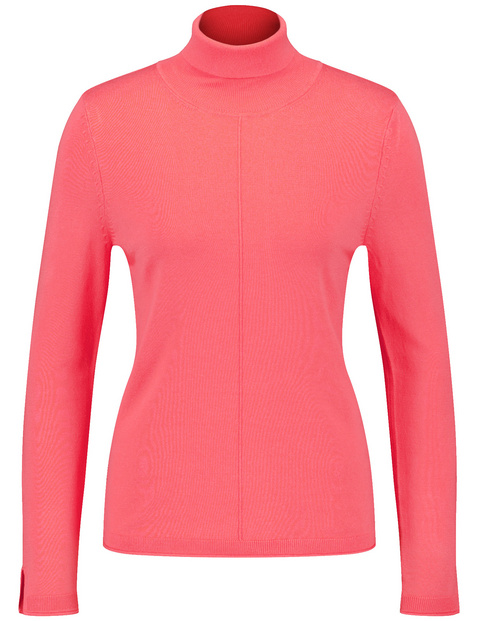 Rollkragenpullover mit Armschlitzen