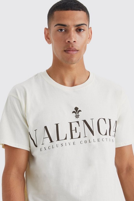 Oversize T-Shirt mit Valencia-Print