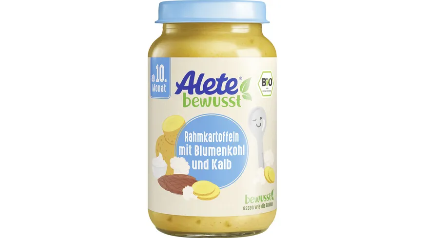 Alete Bio Rahmkartoffeln mit Blumenkohl und Kalb ab 10. Monat 220g 220 g