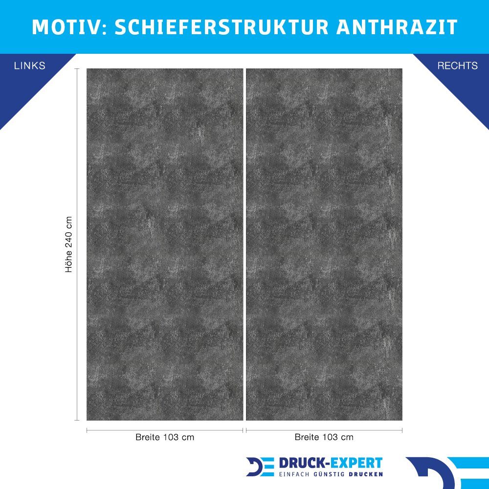 DRUCK-EXPERT Duschrückwand Premium Duschrückwand - langlebiger Fliesensticker aus 0,4 mm selbstklebenden Hart-PVC
