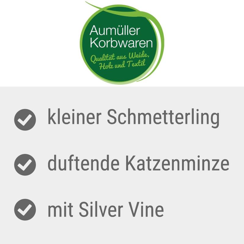 Aumüller Katzenspielzeug Schmetterling Viola mit Katzenminze
