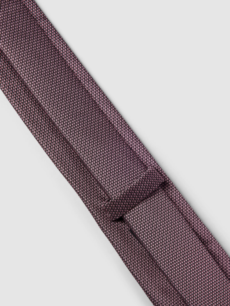 Krawatte mit Allover-Muster in rosa