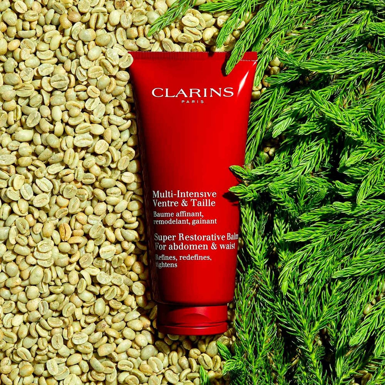 „Clarins“ daugiafunkcis pilvo ir juosmens liekninamasis, formuojantis ir stangrinantis balzamas