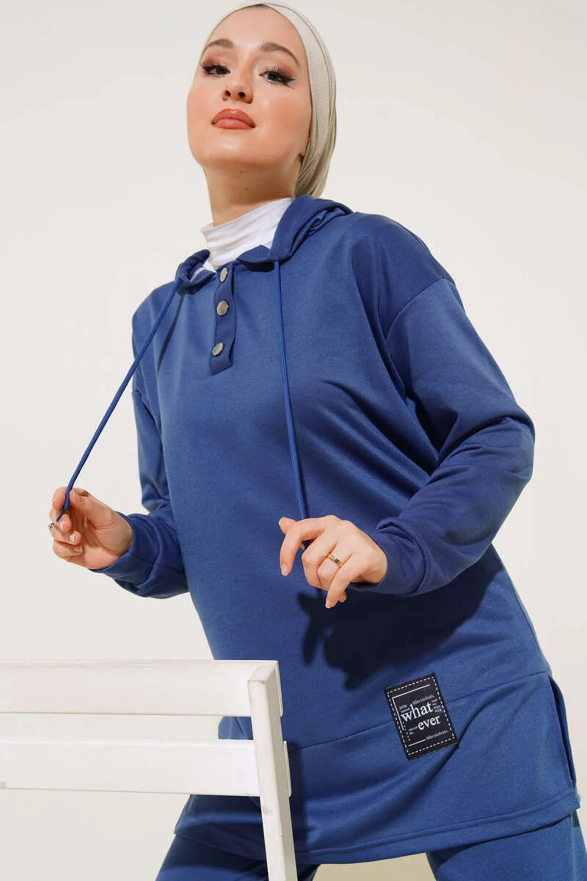 VOLT CLOTHİNG  Damen-Doppelset „What Ever“ mit Kapuze und Stickerei