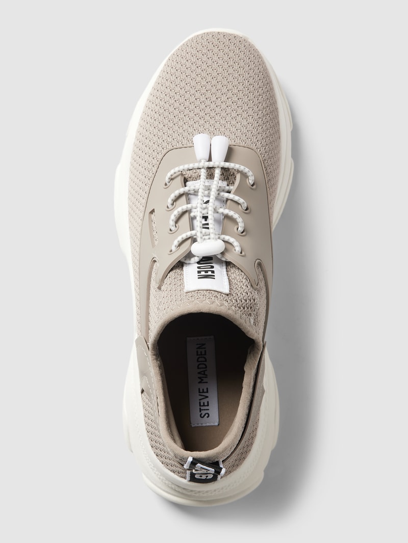 Sock-Sneaker mit Label-Patch Modell 'MATCH' in taupe