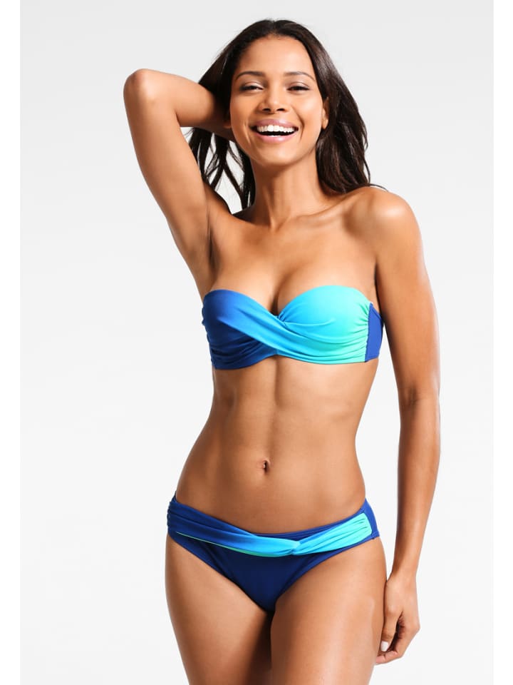 LASCANA Bügel-Bandeau-Bikini in blau-türkis günstig kaufen