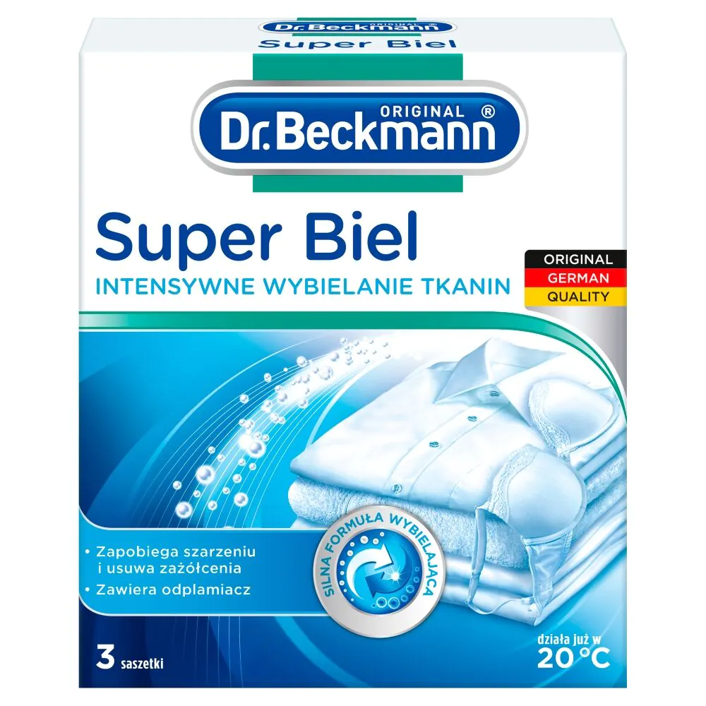 Dr. Beckmann Super White intensyvaus audinių balinimo maišeliai