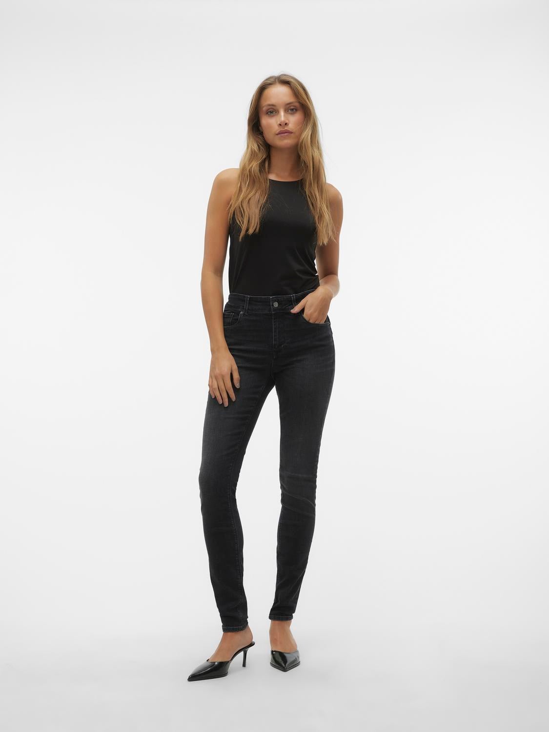 VMEMBRACE Mid Rise Skinny Fit Jeans