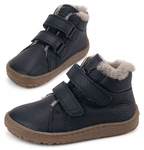 Froddo ~ Winter Furry MidCut Klett Leder ~ Dark Blue