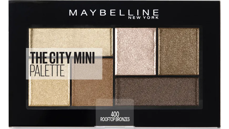 MAYBELLINE NEW YORK Lidschatten City Mini Palette 6 g 400 - Rooftop Bronzes