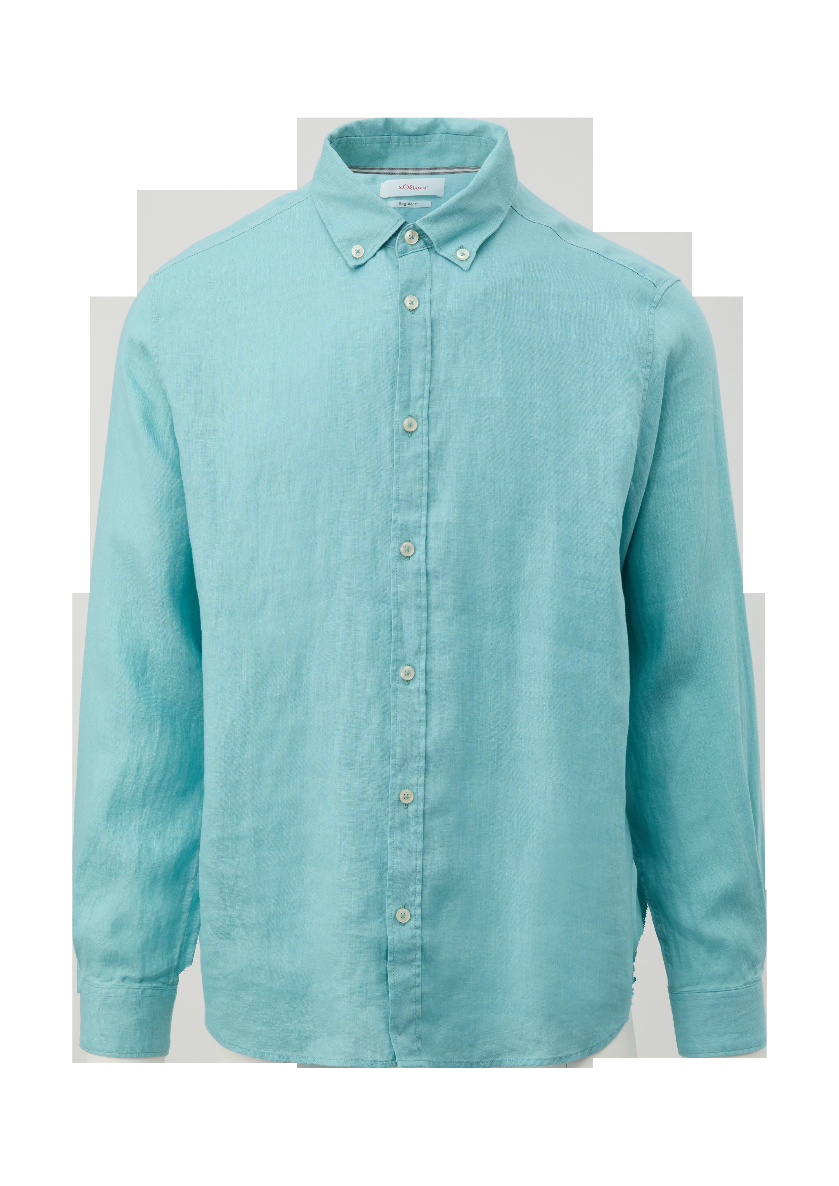 Leinenhemd mit Button-Down-Kragen  2127510-6120