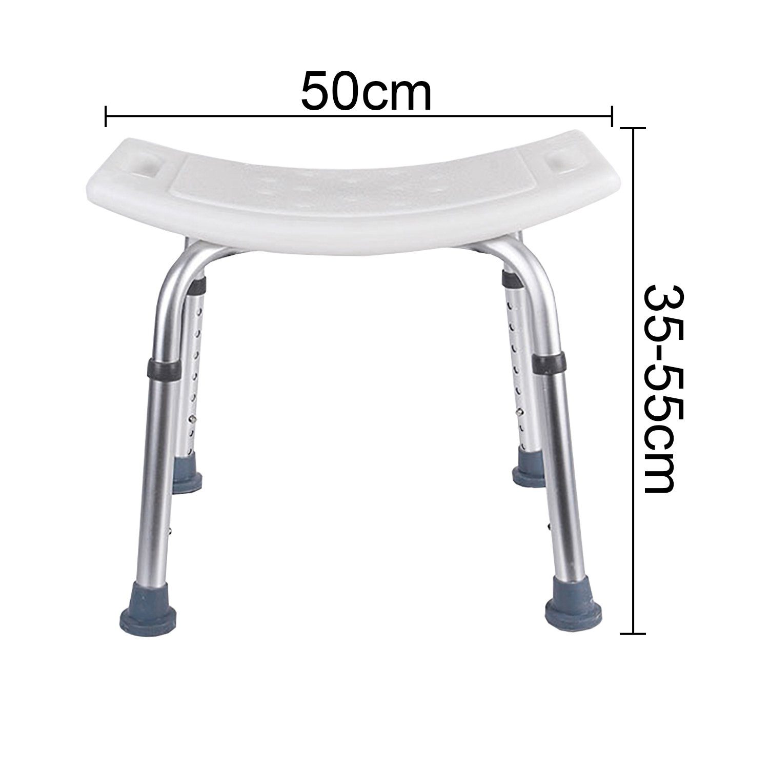 Clanmacy Duschhocker Badhocker, belastbar bis 150 kg, Geeignet für ältere Menschen, Schwangere, Kinder und Behinderte