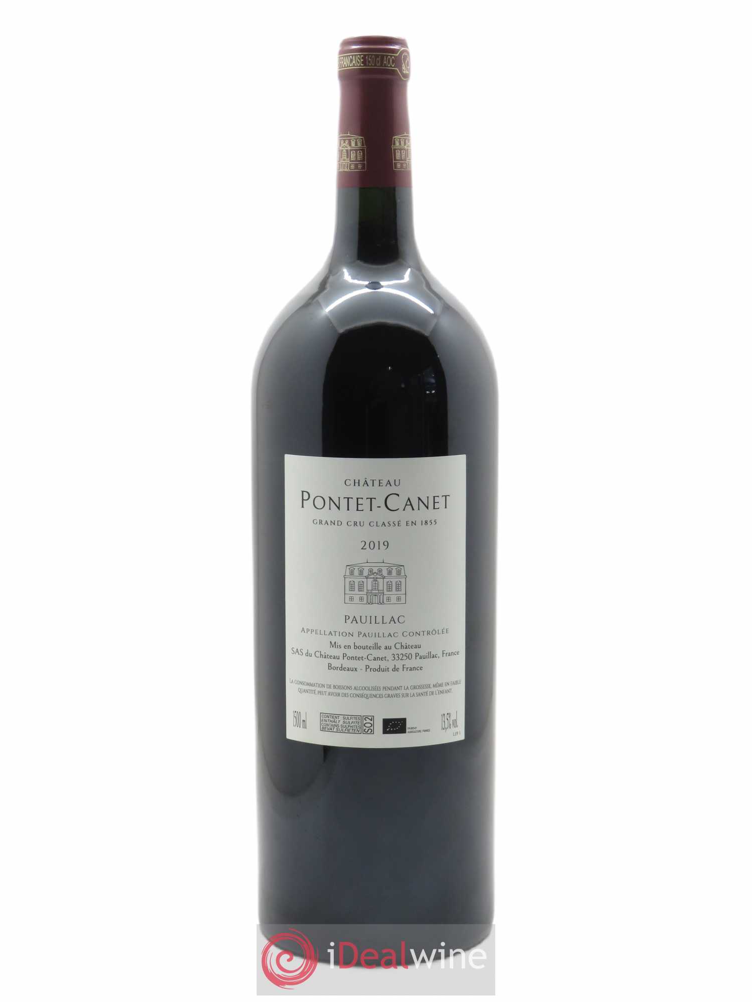 Château Pontet Canet 5ème Grand Cru Classé (CBO à partir de 6 MG) 2019 - Lot de 1 Magnum