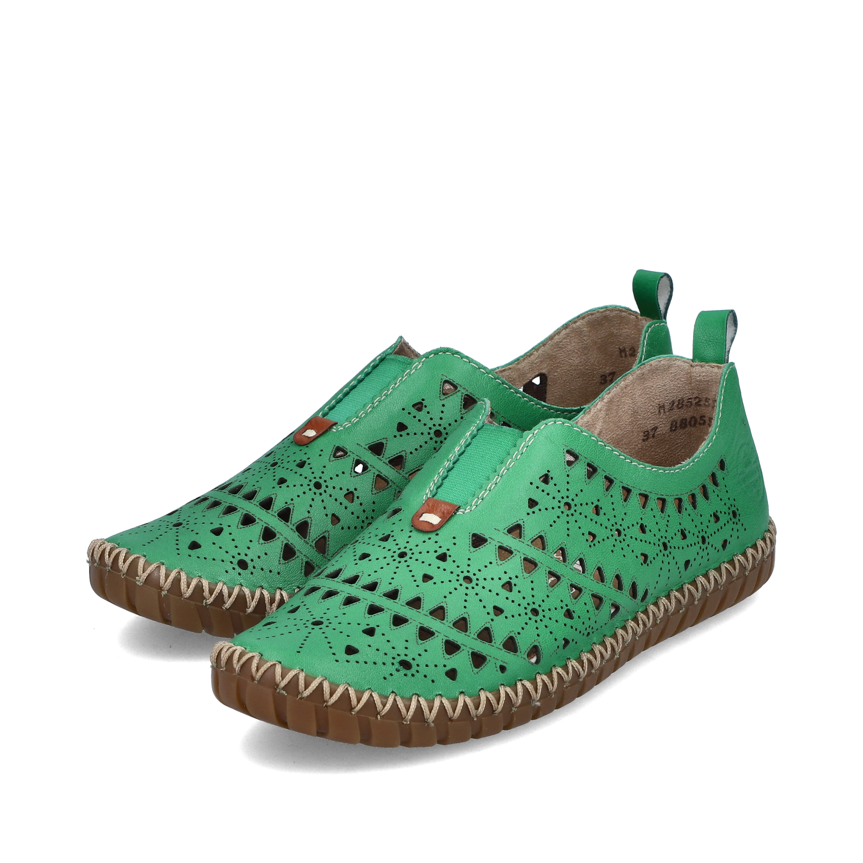 Rieker Damen Slipper waldgrün