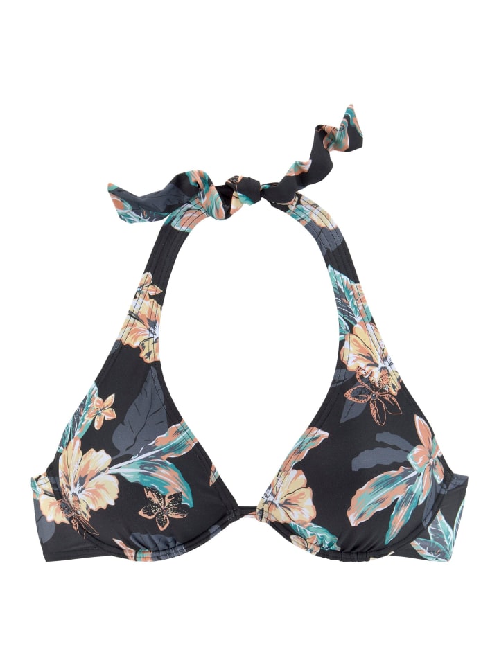 Venice Beach Bügel-Bikini-Top in schwarz-bedruckt günstig kaufen