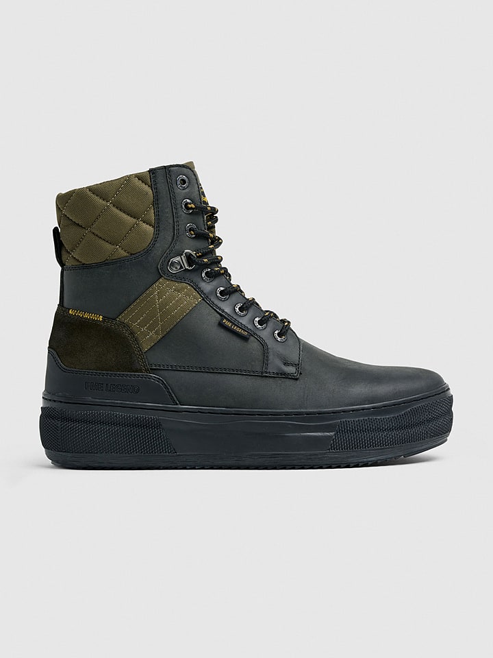 PME Legend Leder-Boots in Dunkelblau/ Grün günstig kaufen