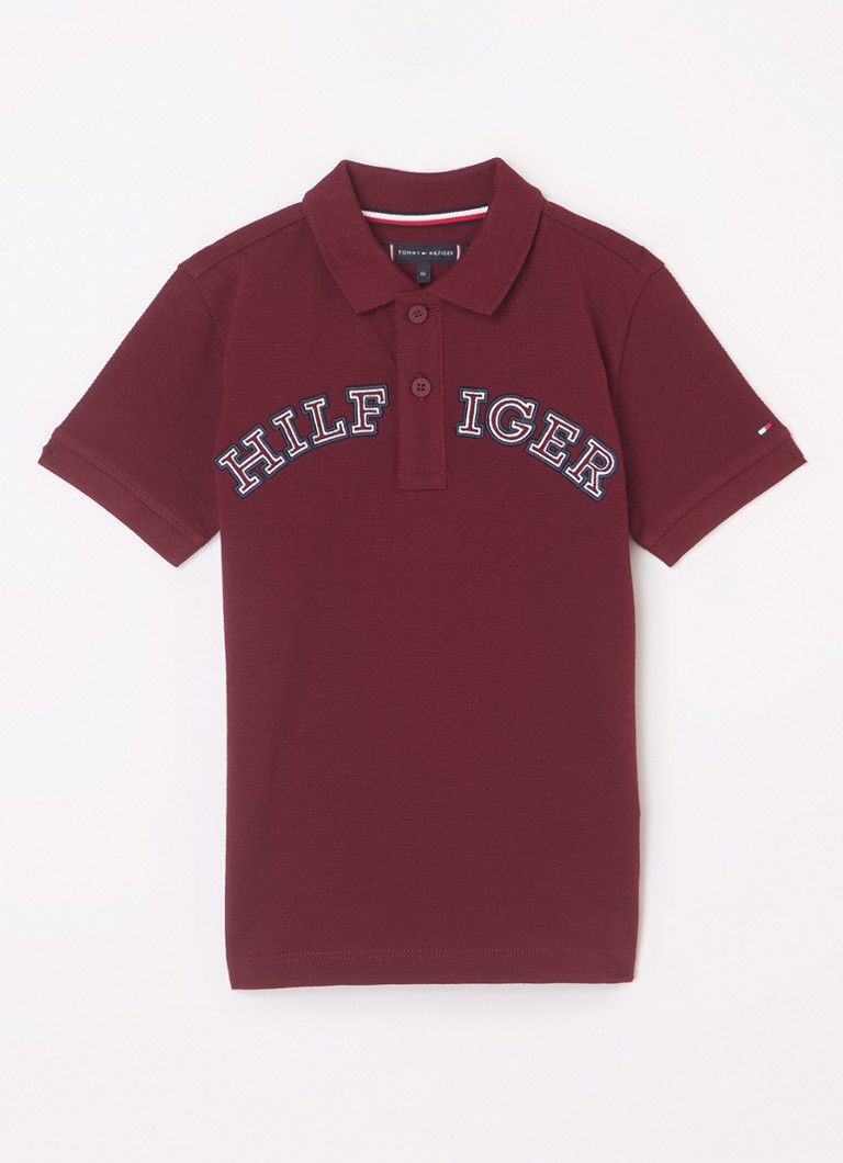 Tommy Hilfiger polo majica od pike pamuka s vezom logotipa
