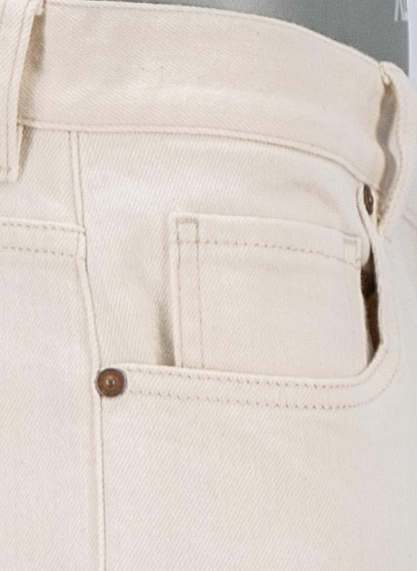Alberto, Jeans Jive, Wide Fit, Baumwoll-Stretch cropped, creme