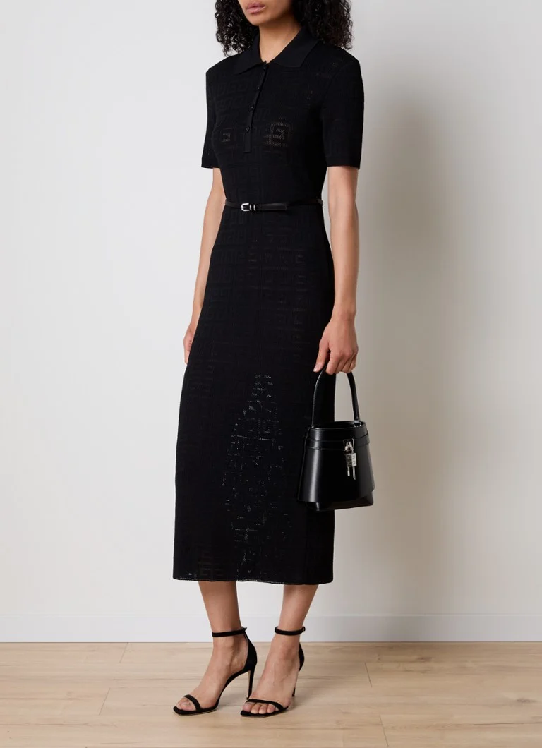 Givenchy Shark Lock Bucket rokassoma no teļādas ar noņemamu plecu siksnu