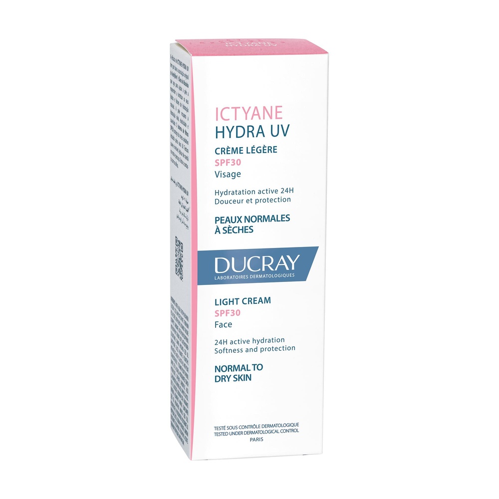 Ducray Ictyane visage creme hydra UV SPF30 - 40  ml Crème hydratante