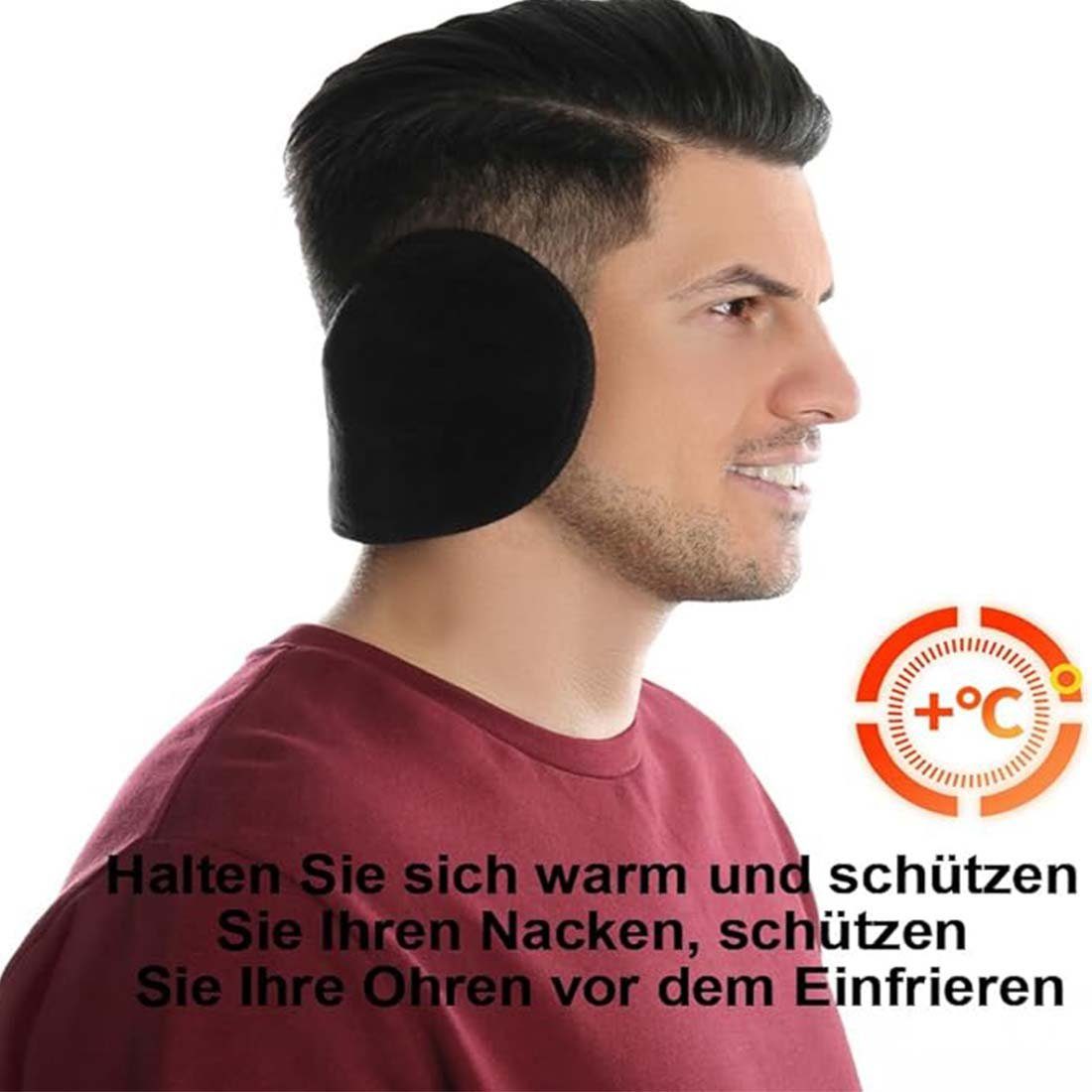 YANN Ohrenwärmer Herren- und Damen-Ohrwärmer, klassische Fleece-Unisex-Winterohrwärmer Weich und bequem, verdickt und warm, Erwachsene und Kinder