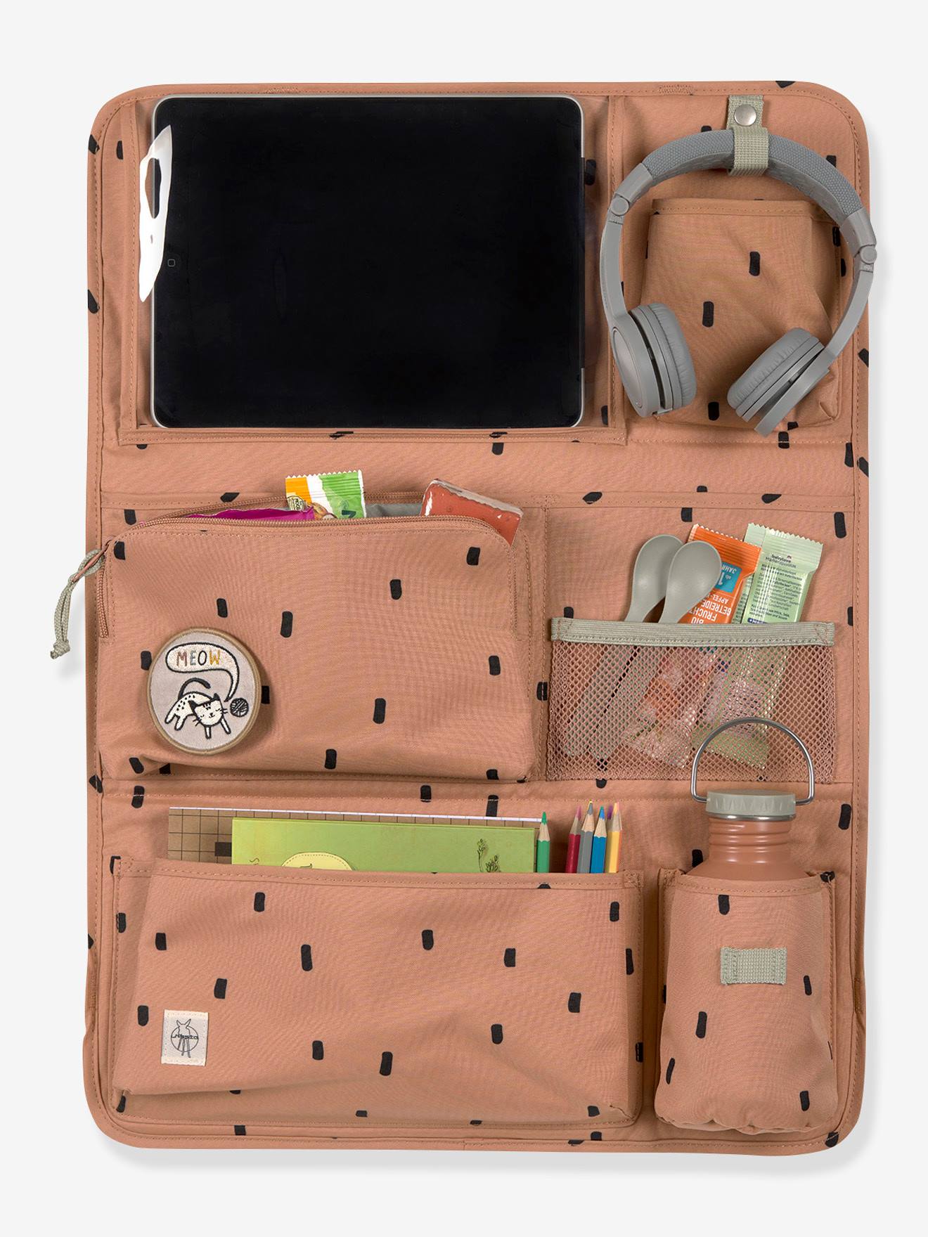 Lässig Organizer für den Rücksitz SAFARI LÄSSIG - karamell
