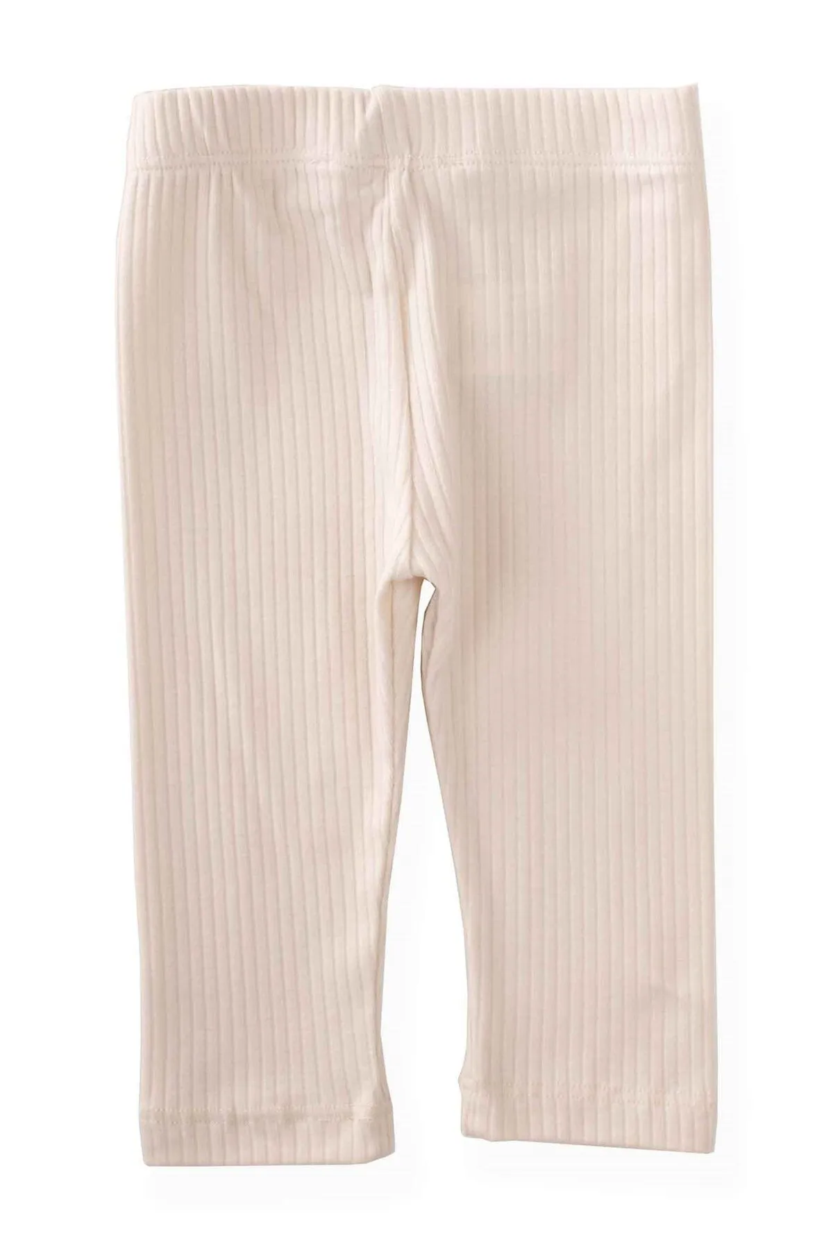 Cigit  Gerippte Leggings 0-5 Jahre Hellbeige