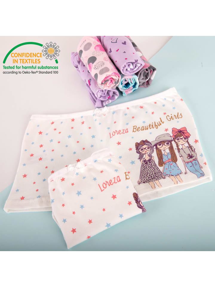 LOREZA 10er Set Pantys - Punkte - Bunt günstig kaufen