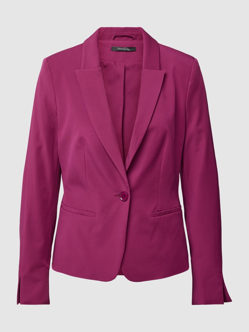 Blazer mit Reverskragen in bordeaux rot