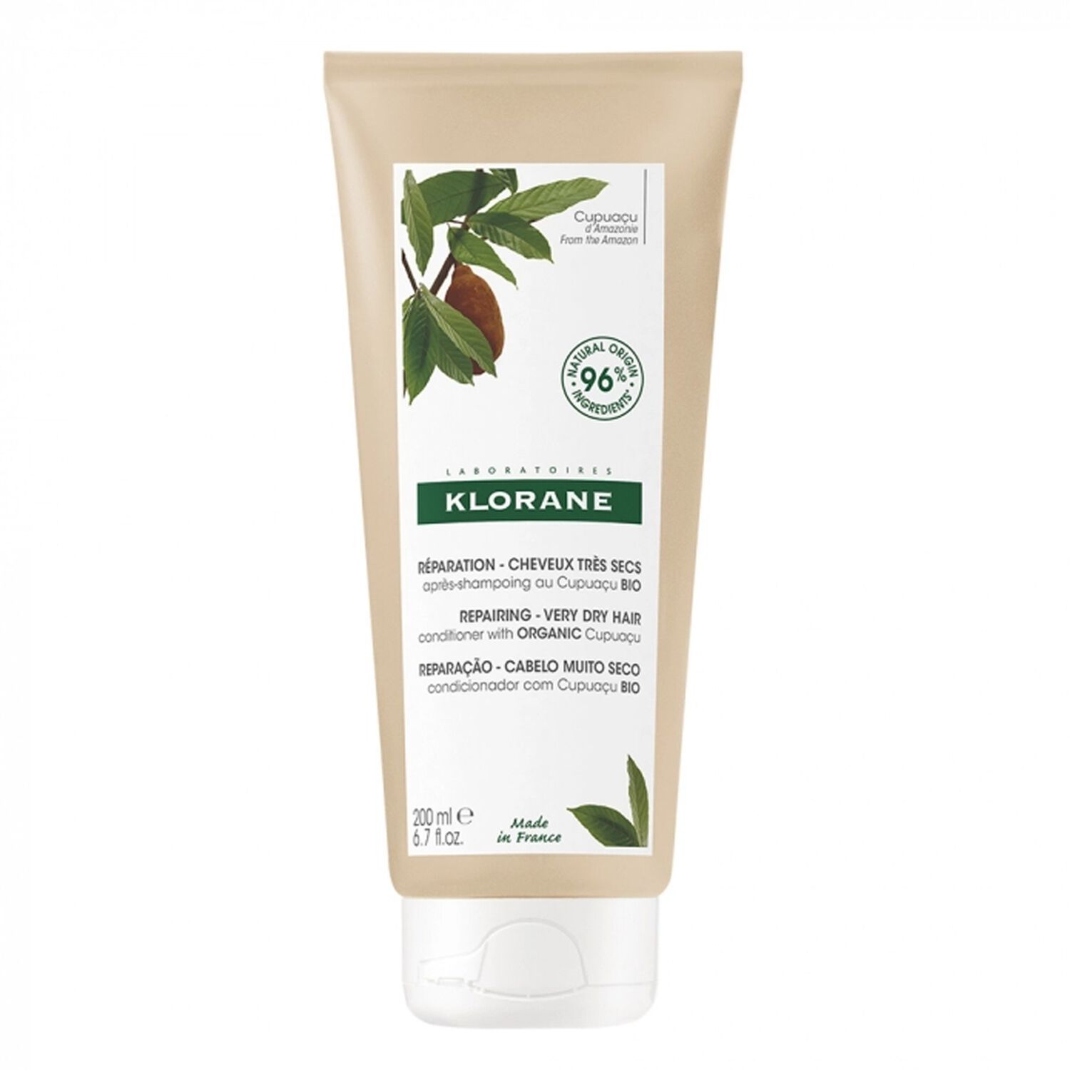 Klorane Baume Après-Shampoing Au Cupuaçu Bio - Cheveux Très Secs - 200ml