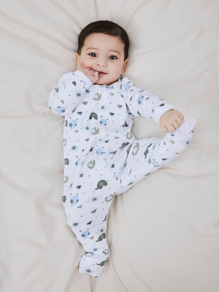 name it Schlafstrampler NBFNIGHTSUIT 2P ZIP ELEPHANT in baby blue günstig kaufen