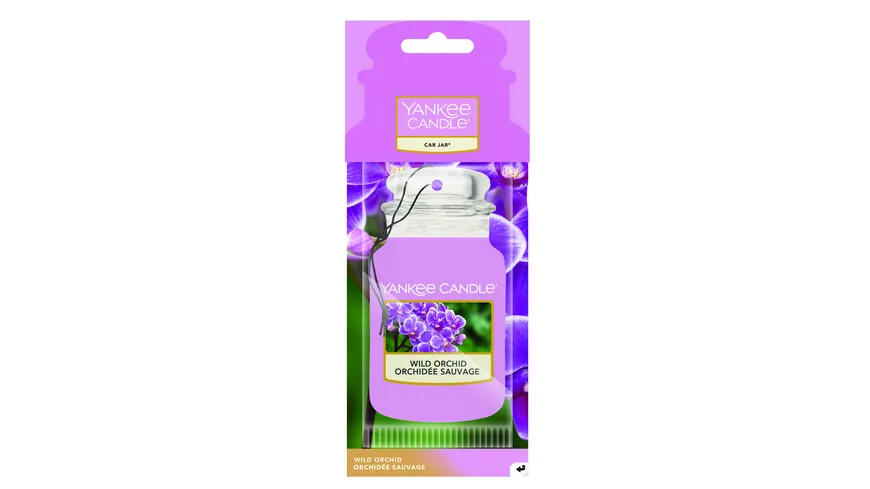 Yankee Candle Car Jar Paper Wild Orchid lila
